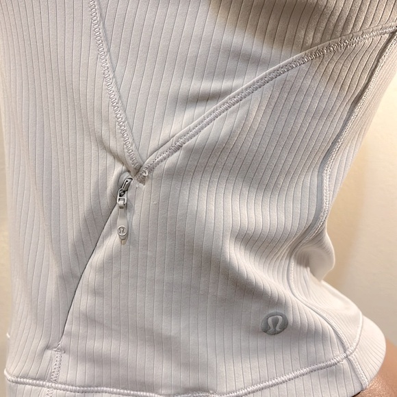 NWOT Lululemon Rulu Ribbed Cropped Half Zip Top Jacket - Picture 8 of 11